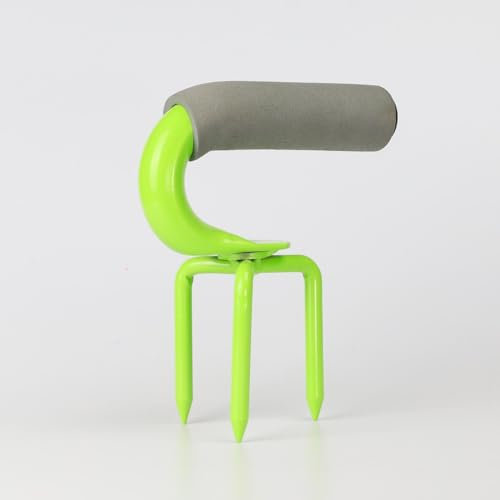 JIOGOWISE Cultivateur manuel pour binage, désherbage et tranchée, résistant à la rouille, poignée ergonomique, outil à main de jardin