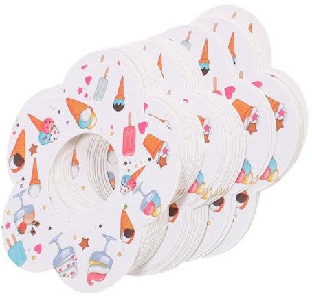 BIUDECO Drip-Proof Ice-pop and Treat Holder Paper Tray, 50pcs Disposable Holders for Boys and Girls, No Drip Ice Cream Accessories for Summer Treats