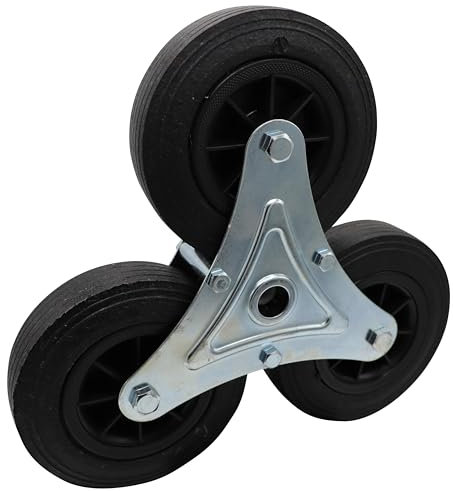 Radsterne für Treppenkarre Vollgummi 160x40 mit Gleitlager Stern Rollenlager