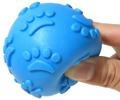 Wisylizv Boule de jouet pour chien – Jouet en latex avec squeaker