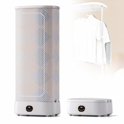 Planchadora a vapor, plancha y dobladora automática con varilla telescópica, circulación de aire caliente de 360°, cuidado automático de prendas, para ropa y telas.