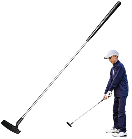Set di mazze da golf per bambini, 80 cm, in acciaio, da golf con manico e testa in polipropilene, giocattolo sicuro per sport all'aria aperta per ragazzi e ragazze, allenamento per