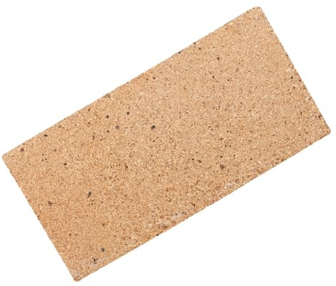 Mikikit Ladrillos Refractarios de Arcilla 230X114X20 MM Bloque Aislante Ignífugo para Estufa de Leña y Chimenea, Adecuados para Parrillas y Fogatas