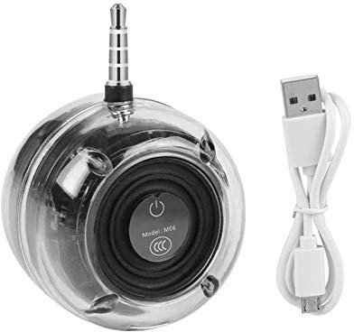 Mini Haut-Parleur Portable, Enceinte Basse Audio Jack 3,5 mm AUX Interface USB Intelligent HiFi Stéréo SoundBox pour Android