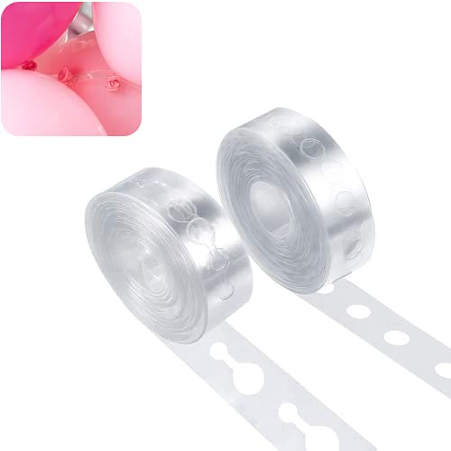 2 Pezzi 5m Striscia di Decorazione, Nastro per Palloncini, Kit per Arco a Palloncini per Feste, Matrimoni, Compleanni, Feste di Natale