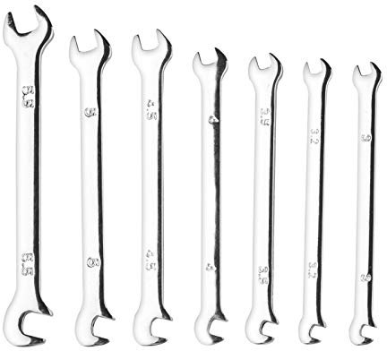 Larcele Jeu de 7 Clé à fourche double 3mm-5.5mm Métrique