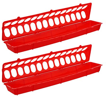 YARNOW 2 Taubenh?uschen Vogelfutterh?uschen mit Klappdeckel für V?Gel Geflügelfutterschalen Anti- Drop- Futtertr? für Hühner Tauben Wachteln Entenküken V?Gel Futterbehälter Anti Tauben