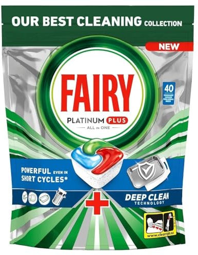 FAIRY Platinum Plus All in One Dishwasher Tablets 40 pcs