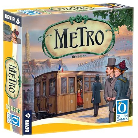 Devir - Metro, Juego Familiar, Juego de Mesa, Juego de Mesa de Losetas, Juego 8 Años (BGMETEE)