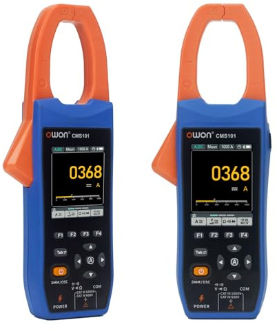 OWON CMS101 - Morsetto digitale 3 in 1, registratore oscilloscopio 20000 conteggi True RMS 1 kHz, larghezza di banda NCV BLE 1000A AC/DC morsetto