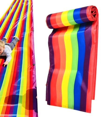 Vattenrutschkana - Glidyta på gården, Lekmatta utomhus, Bright Splash Cover, Slip Activity Tarp, Trädgårdsunderhållningsbas, Sommarrekreationsutrustning | Trädgårdsaktivitet för tonåringar