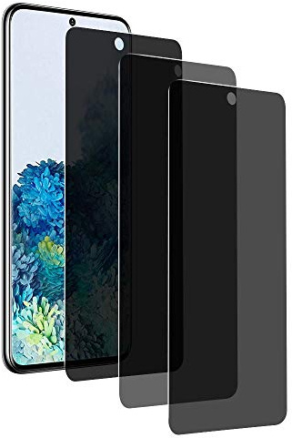 [3 Stück] Privacy Displayschutzfolie für Samsung S20+ 5G, CaseLover 9H Härtegrad Anti-Kratzer Full Screen Protector Anti-Spion Anti Spy Tempered Glass Blickschutzfolie für Samsung Galaxy S20 Plus 5G