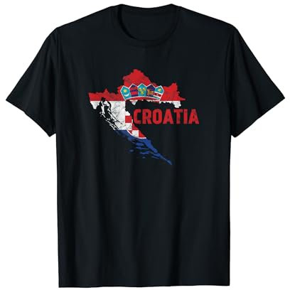 Kroatien Vintage Nationalität Sportmannschaft Fan Outfit T-Shirt