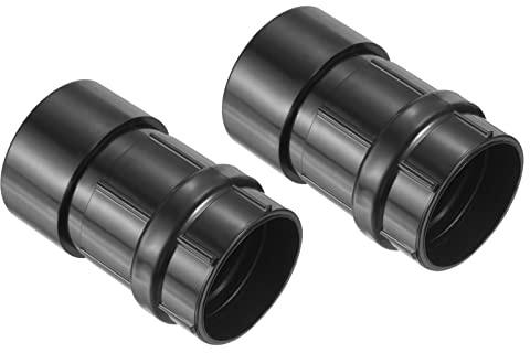 PATIKIL 41mm bis 44mm ID 2Pack Vakuum Schlauch Reduzierstück Adapter Reiniger Staubabsaugung Montage für Staubsauger Trockner Schwarz
