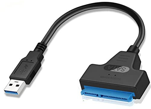 SZJUNXIAO Adaptador USB a SATA Adattatore USB 3.2 Gen 1 Porta a SSD esterno/HDD 2.5'' SATA Cable Soporte UASP SATa I II III Compatible sistemas operativos Windows, Mac y Linux(EC-SSHD)