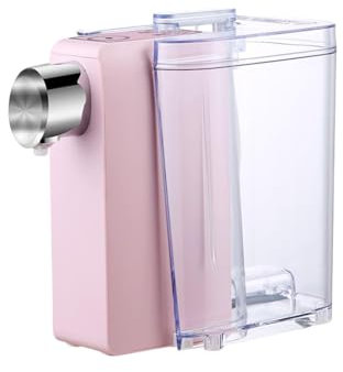 ZMIN Instant Hot Water Dispenser,Hot Water Machine,Home Office Desktop Travel Water Dispenser,5-step Temperature Control,for Water Levels 150ML/200ML/300ML/400ML,Pink,A