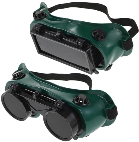 Veemoon 2 Pièces Lunettes De Sécurité Rabattables Pour Le Soudage Lunettes De Protection Des Yeux Teinte Oxy-Acétylène Protection Travail Pour Le Soudage Chalumeau