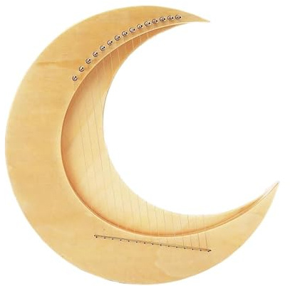 Anfänger harfe Harfe 15 Saiten Fingerharfe Holzleier Tonart C Für Anfänger Musikinstrument