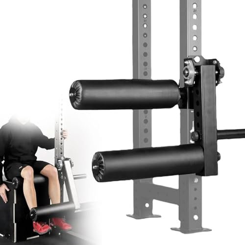 Generic Sitzende Beinstreckermaschine – Power Rack montiert, verstellbar, 150 kg maximale Belastung, neutrale Farbe, Stahl und Schaumstoffmaterial