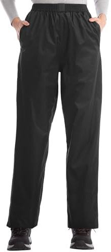 Coutyuyi Pantalons extérieurs imperméables pour Femmes Pantalons de Pluie imperméables Pantalons extérieurs Coupe-Vent Respirants pour l'extérieur