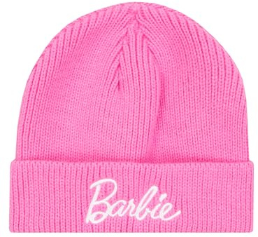 Barbie Hat | Kids Beanie Hat | Knitted Girls Hats | Winter Girls‘ Hats & Caps | One Size Pink
