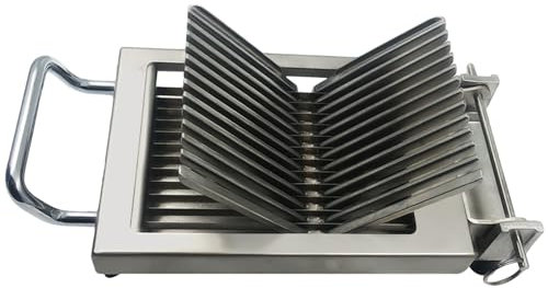 FEVKFTXF Affettatrice per Frutta e Verdura, affettatrice Professionale per cetrioli e Arance, affettatrice Manuale per pomodori e Limoni, affettatrice per Alimenti in Acciaio Inox,10mm