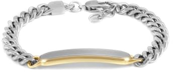 Fossil Drew Herrenarmband aus Edelstahl mit Karabinerverschluss