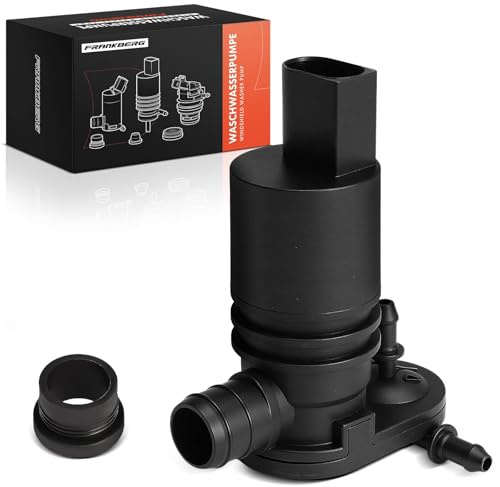 Frankberg Scheibenwaschpumpe Waschwasserpumpe Vorne 2-Polig JX7B17K624AA | Kompatibel mit K.u.g.a III DFK, Focus IV HN, Focus IV Stufenheck HM, Focus IV Turnier HP