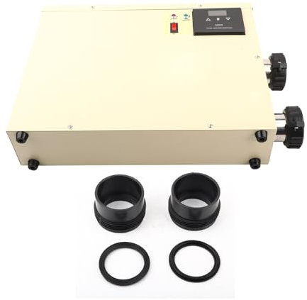 Bomba de calor for piscinas elevadas y enterradas de 11 kW, calentador de agua digital inteligente a prueba de agua con termostato y controlador táctil for bañeras y spas. para spa, bañera(15kw 380)