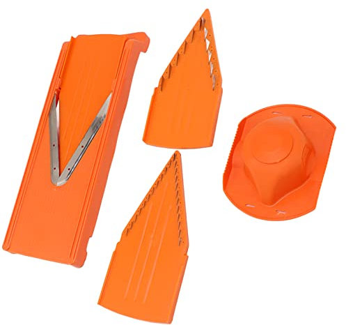 Majatou V Slicers, Stainless Steel V Vane/Wing Mandoline Cutter Manual Vegetable Cutter Vegetable Cooking Tool with Vane/Wing Hand Guard