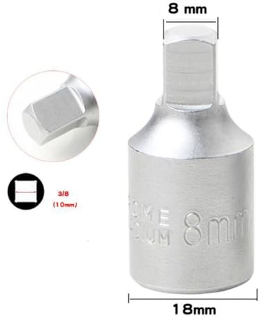 JoyousMall Chiave a vite per cambio con presa di scarico per coppa dell'olio per riparazione auto a 38 unità, incluse 4 opzioni (S8)