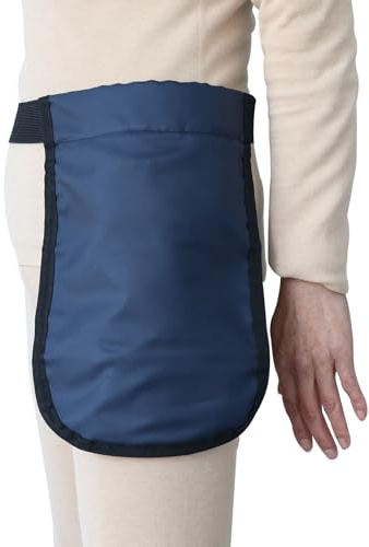 POONGURY Porta sacchetti per urina, copertura per sacchetto catetere portatile, supporto per catetere in tessuto morbido con cintura, facile da nascondere, materiale impermeabile