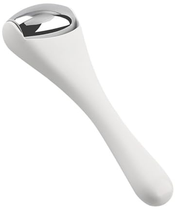 TOYZFRIENDY Massagestab für Augen Handheld Eye Cream Lead in Stick aus ABS und Legierung 7,8 X 2,8 X 2,8cm Weiß Augenringe Fördert Creme Absorption Portabel für Gesichtspflege