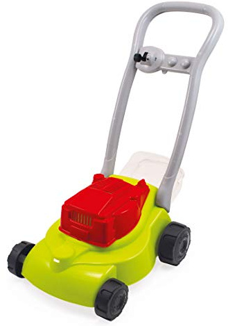 ToyToyToy Rasenmäher für Kinder mit Auffangkorb Mähgeräusch 55 cm stabile Ausführung (Grün)