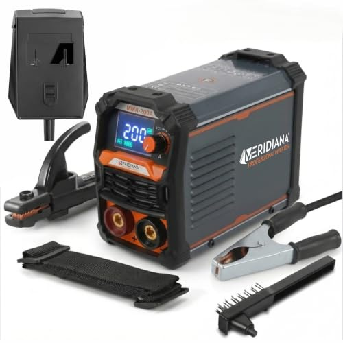 Meridiana Saldatrice Inverter MMA 120A, Saldatrice Elettrodo con Display LCD