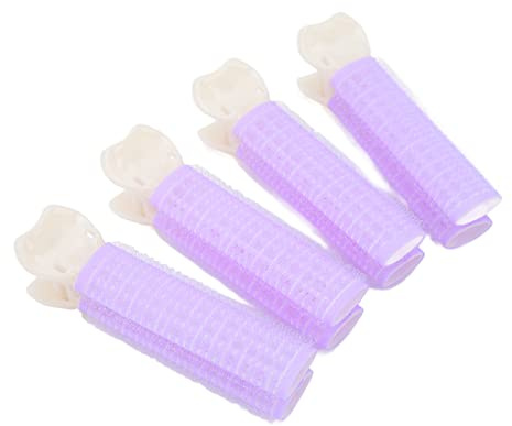 HUSHUI Clips Moelleux pour Racines de Cheveux, 4 Pièces, pour Volumiser la Coiffure des Femmes, Usage Quotidien, Violet, Plastique sans Chaleur