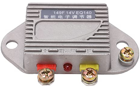 Fafeicy Regolatore di Tensione Elettronico 14V per Generatore JFT149F Compatibile con Caricabatterie EQ140 in Alluminio