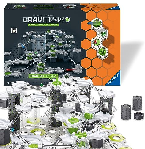 Ravensburger GraviTrax PRO Theme-Set Extreme 22432 - GraviTrax Starterset für Deine Kugelbahn - Murmelbahn und Konstruktionsspielzeug ab 8 Jahren, alleine bespielbar