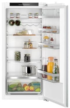 SIEMENS KI41RADD1 iQ500, Einbau-Kühlschrank, 122,5 x 56 cm Nische, 204 L, Made in Germany, sehr Leise, hyperFresh Box, längere Frische, LED-Beleuchtung, superCooling, autoAirflow, Flachscharnier