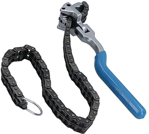 AB Tools Herramienta de extracción de filtro de aceite ajustable llave de cadena 60-195 mm de diámetro