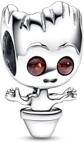 Breloque en argent sterling 925 Marvel Guardians of the Galaxy - Compatible avec les breloques Pandora et beaucoup d'autres bracelets à breloques britanniques., Métal