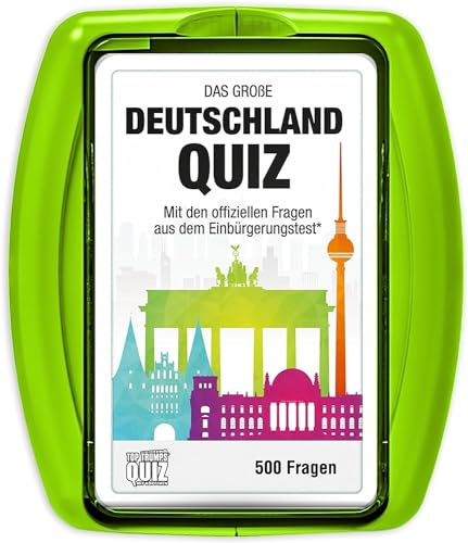 Top Trumps Quiz Deutschland Quiz Edition - Kartenspiel für Fans! - Fanartikel & Merchandise - Kartenspiel für 2+ Spieler ab 14+ Jahren - Deutsch