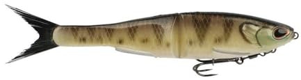 Berkley PowerBait® Nessie Glide Bait, Perch, 5 in, Fishing Bait with Irresistible Flavor, Soft Swimbait Ideal for Bass Fishing, Equipped with Fusion19 Hook