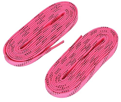 Lacci da hockey in linea lacci da hockey cerati per pattinaggio su ghiaccio anti-frattura 2 paia, Tessuto Stretto Mantieni Lacci Per Pattini a Rotelle Asciutti Pizzo Cerato Per Scarpe Normali Stivali