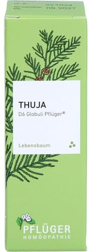 Pflüger Thuja D6 Globuli Dosierspender, 10 g Globuli