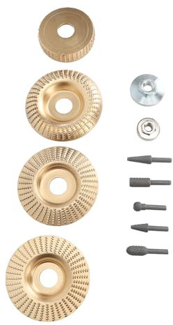 SIXRUN Set di Lime Rotanti per Dischi da Intaglio del Legno Smerigliatrice Angolare Mola Modellante Accessori per Raspe Set di Dischi da Intaglio del Legno