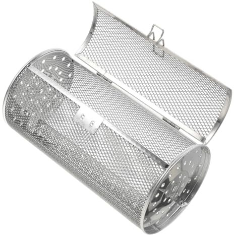 KONTONTY Stainless Steel Rotisserie Basket for Grill Roaster Drum