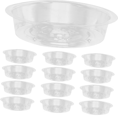 Abaodam 30pièces Soucoupes pour Pots De Fleurs Plateaux De Drainage sans Recueillant Eau Excédentaire Préservant La Propreté du Rebord De Fenêtre Ou du Bureau
