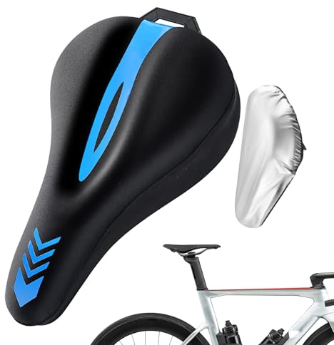 Copertura per sella per bicicletta - con protezione antipioggia copertura per sella bicicletta,Silicone di ricambio in schiuma anti-urto,Comodo per