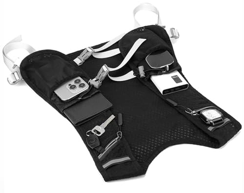 Chaleco de Running para Hombre Mochila Transpirable Ligera y Cómoda